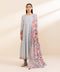 3 Piece - Printed Khaddar Suit
